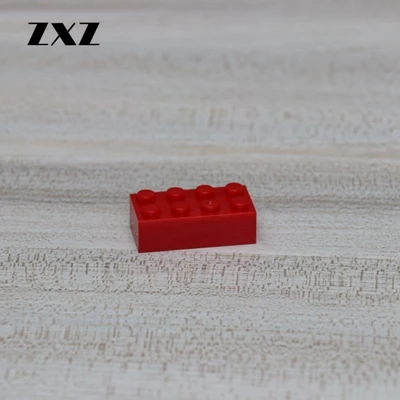 Red 100 шт./лот Кирпич 2x" сделай сам", аэробас, строительные блоки, кирпичные блоки, совместимые с лего модель 3001 оптом мс комплектов автомобильные аксессуары - Цвет: Red