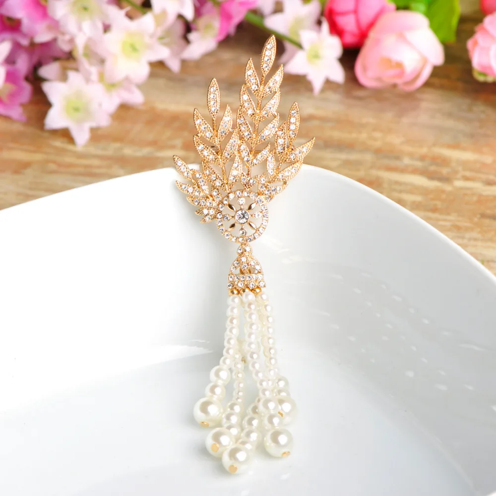 Женская Брошь с бусинами из искусственного жемчуга золотого цвета|brooches for women|beads