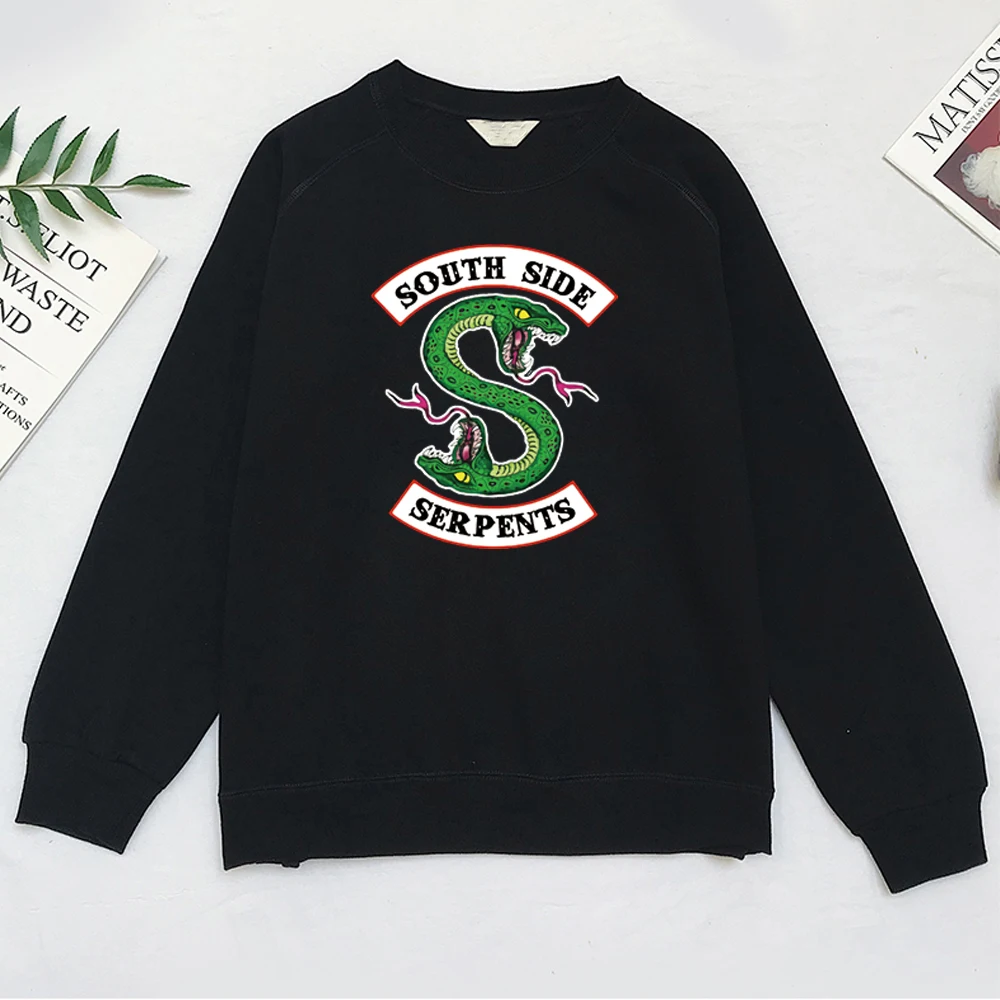 Толстовка с капюшоном и надписью South Side serpents | Женская одежда