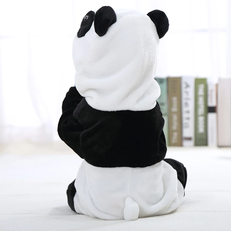 0-1-2 лет фланелевый детский комбинезон весна-осень утка панда для младенцев