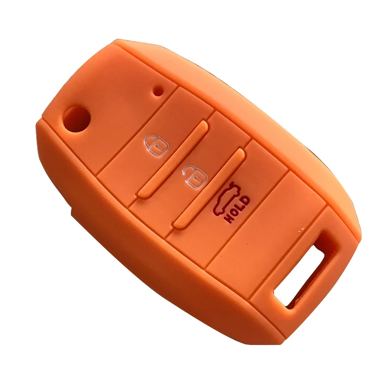 

Silicone Key Case For Rio Soul Sportage Ceed Sorento Cerato For K2 K3 K4 K5 Flip Folding Car Key Case Shell