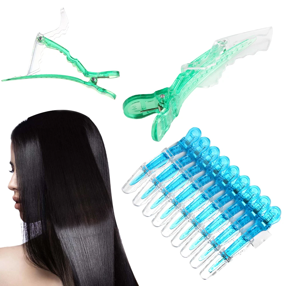 10 шт. пластиковые профессиональные зажимы для парикмахерских резка салон