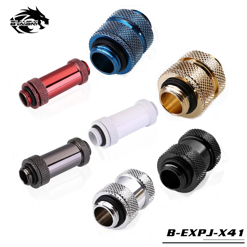 Bykski B-EXPJ-X кабель со штыревыми соединителями на обоих концах для подключения фитинги G1/4 GPU видеокарты SLI CF фитинги удлинитель 16-22/22-31/41-69 мм телескопическая адаптер