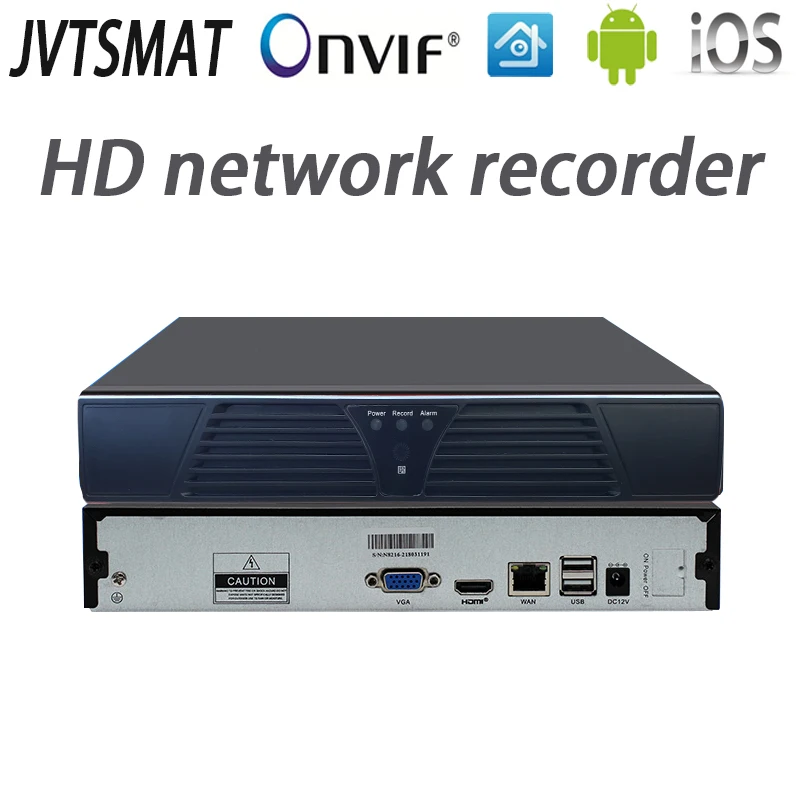 jvtsmart H.265 4CH 8CH 16CH NVR 5mp 4mp 1080P Network Video Recorder Onvif P2P cctv HD 4Channel 8Channel 16Channel XMeye | Безопасность