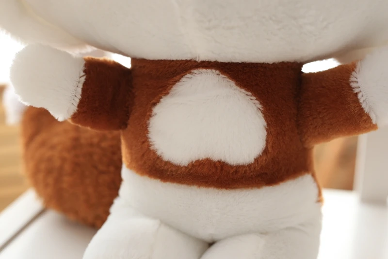 Цельная гигантская мультяшная белка плюшевая игрушка с очками мягкая животными