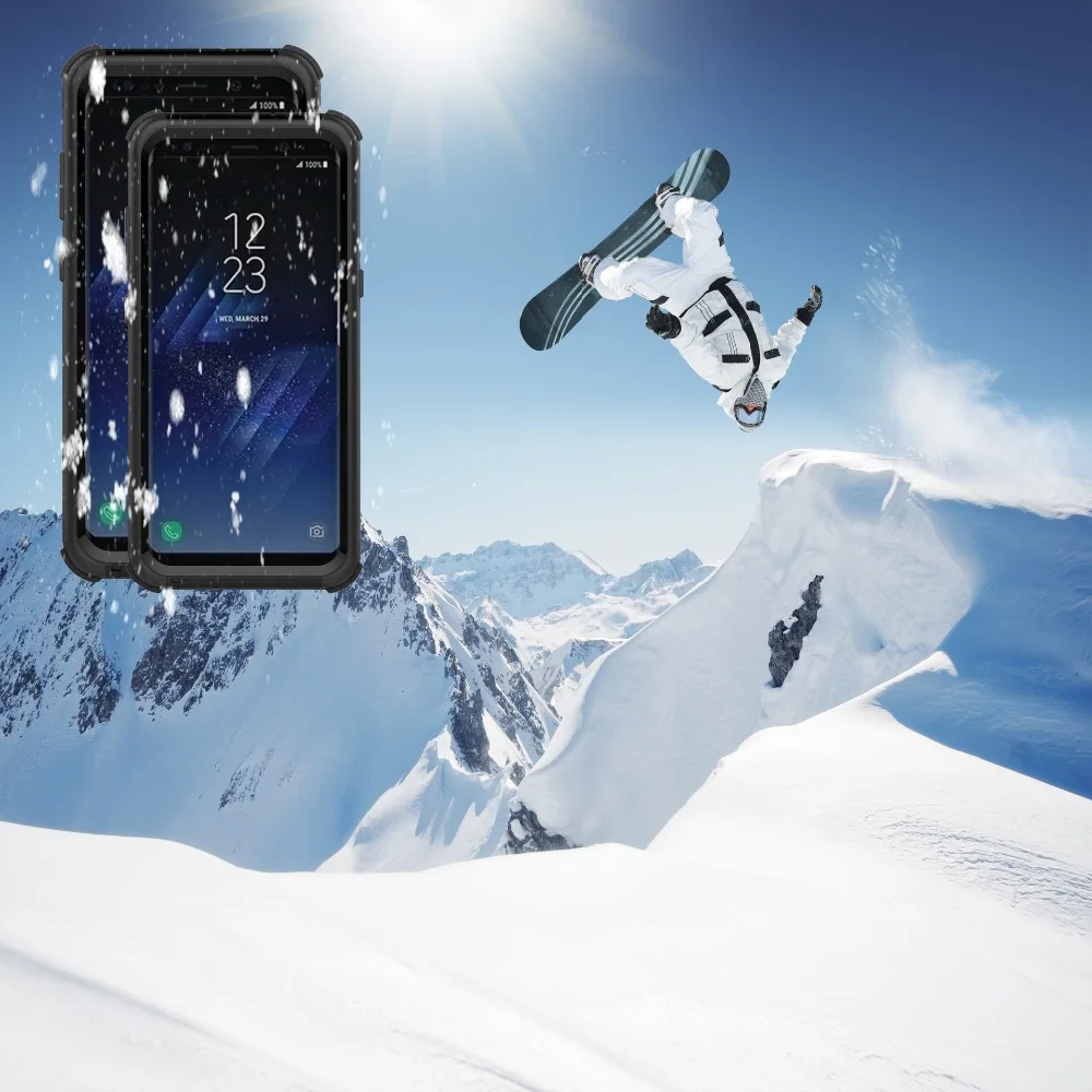 IPX68 водонепроницаемый чехол для Samsung Galaxy S8 водный Спорт Плавание защитный ПК TPU Plus