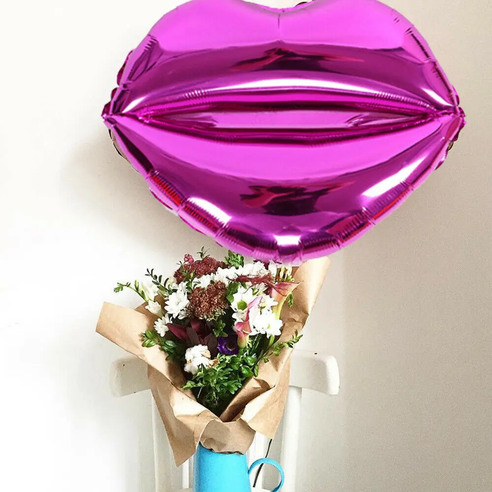 Креативная алюминиевая пленка в форме губ фотография День Святого Валентина