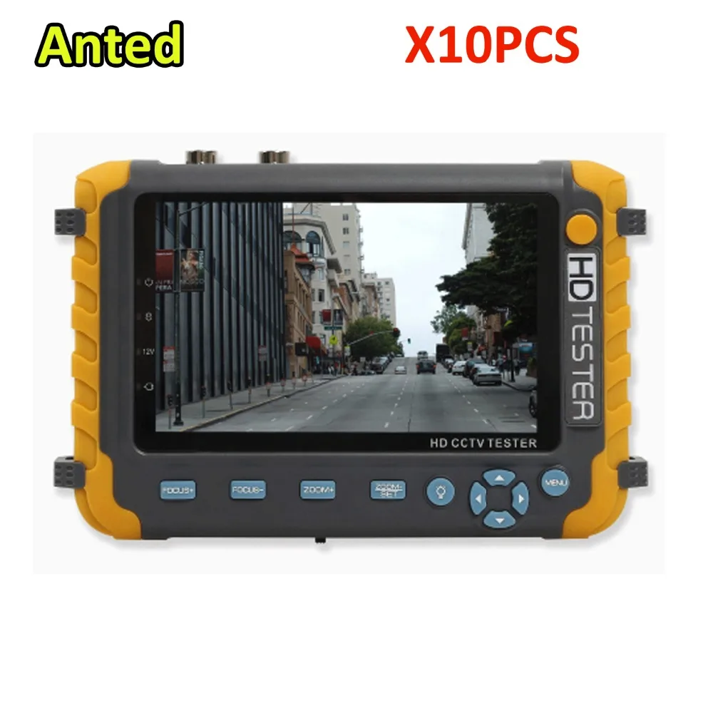 10 шт./лот 5 дюймовый AHD TVI CVI CCTV тестер монитор для HD коаксиальной камеры