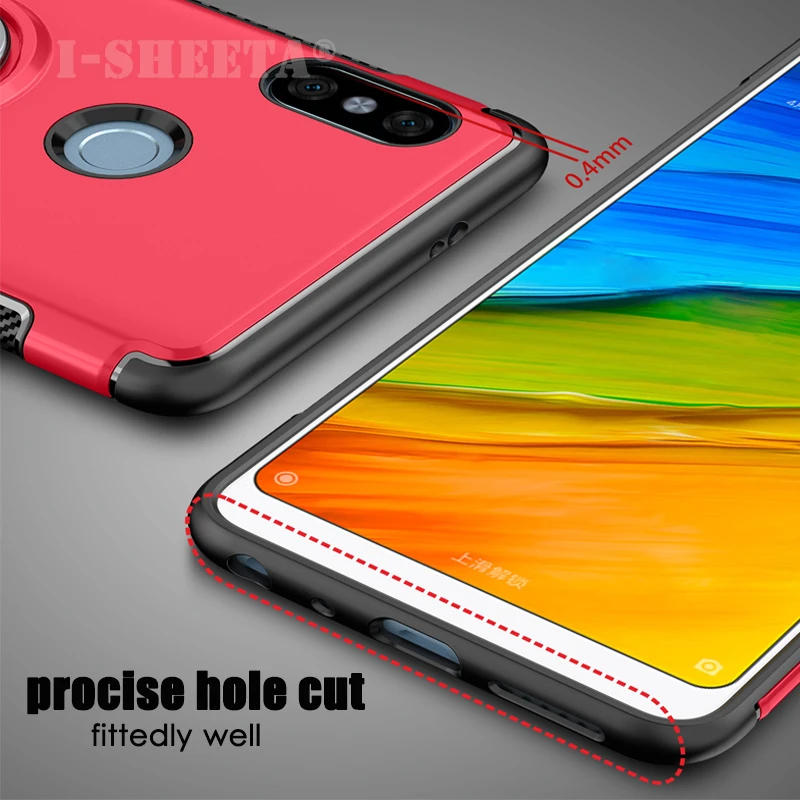 Ударопрочный чехол для Xiaomi Redmi Note 7 5 6 Pro автомобильный держатель подставка на 360