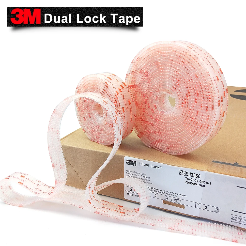 

3M SJ3560 self adhesive dual lock tape with self adhesive Dual Lock tape 25.4mm*20M