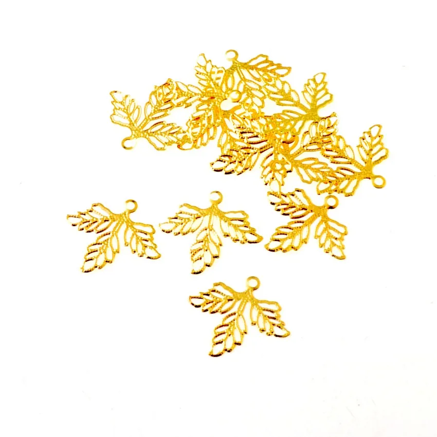 50 шт. филигранные соединители для одежды 23 х26 мм|wraps connector|diy findingsfiligree leaf |
