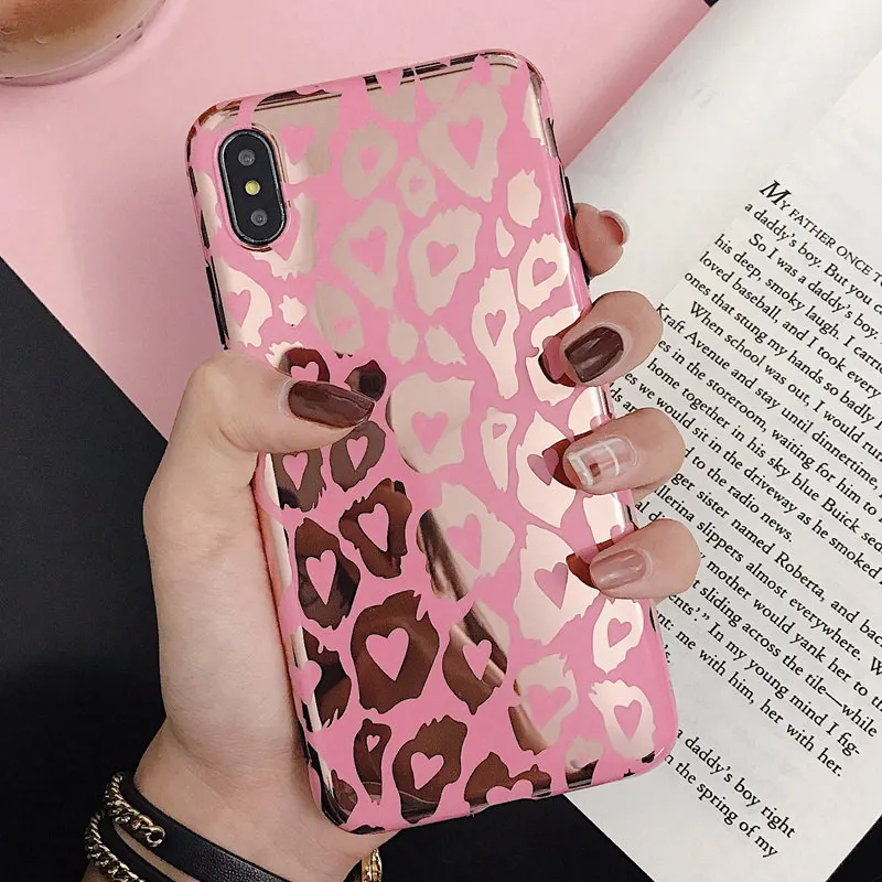 Позолоченный розовый Леопардовый кожаный чехол для huawei P30 P20 mate 20 Pro P20 Pro Nova 3 4 Honor 10 View 20 V20 Мягкий ТПУ чехол
