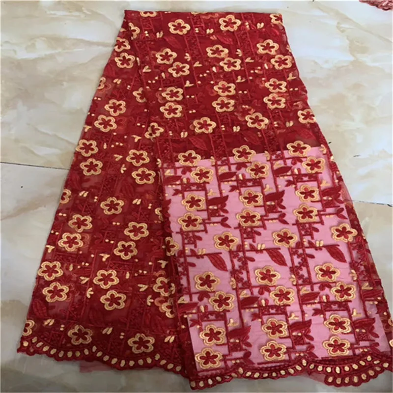 2019 новейшая нигерийская французская кружевная ткань вышитая Высококачественная