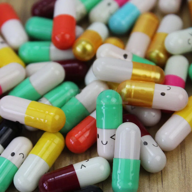 50PCS New Rolls Pills Pill Lucky Wishing Bottle Capsule Love Letterhead Stationery Paper Envelopes Event Party Supplies Gifts | Дом и сад