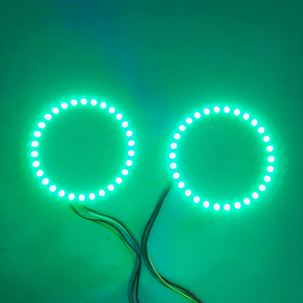 2 шт. RGB Универсальный Автомобильный led Ангельские Глазки хлопковый свет halo Кольцо