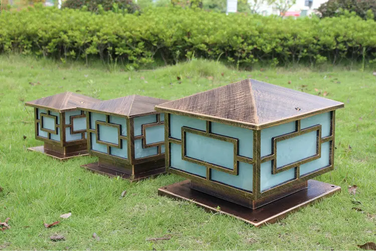 Водонепроницаемый алюминиевый литой столб лампа Европейский Дверной светильник