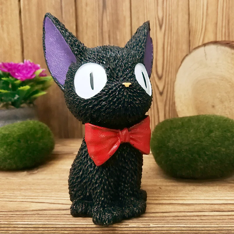 Чёрная камедь Ghibli Миядзаки Kiki аниме кошка Alcancia керамический Горшочек &quotОдежда