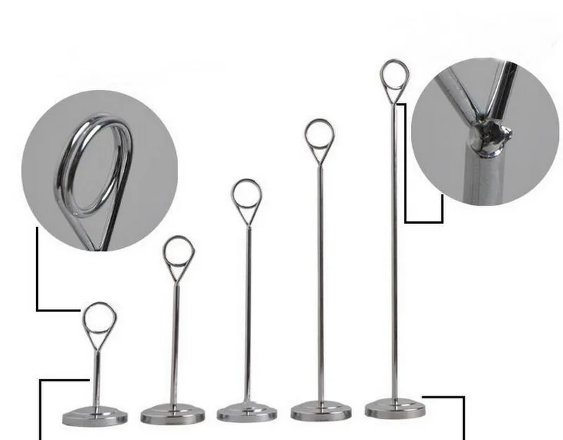 Двухсторонний держатель для карт из нержавеющей стали настольный карт|note cards|cards