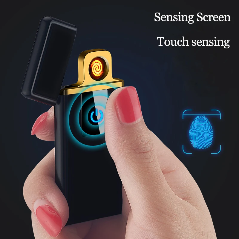 Новинка 2018 USB Зажигалка перезаряжаемая Электронная зажигалка светодиодная
