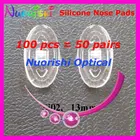 100 шт., силиконовые очки для очков, 7 видов