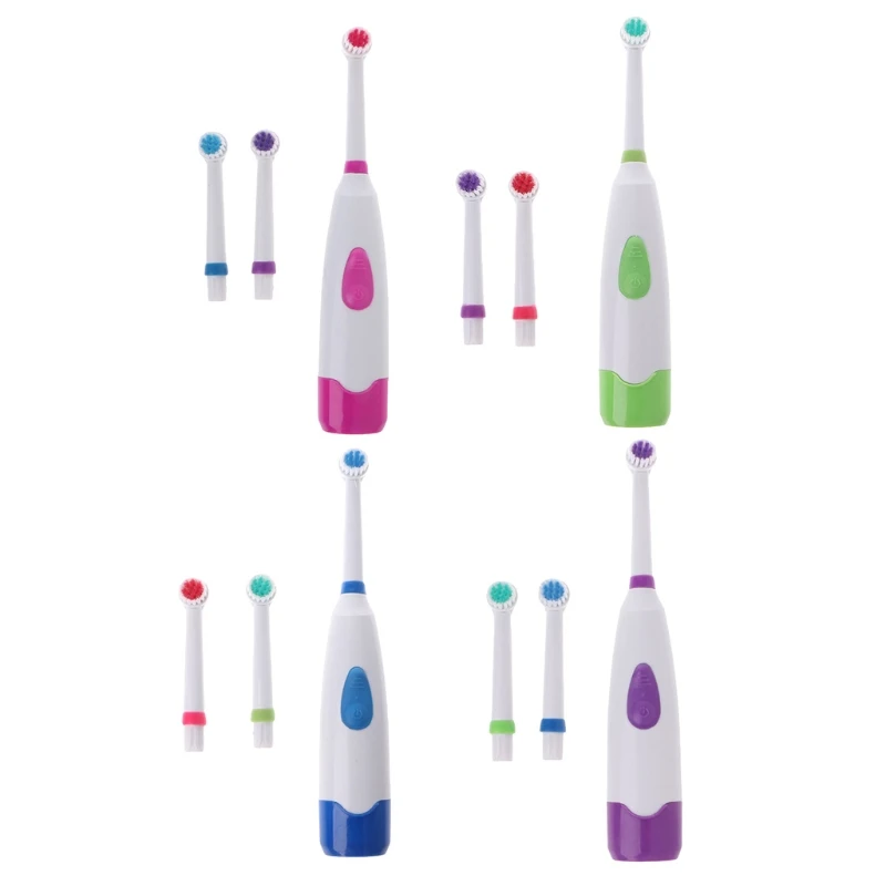 

Waterproof Rotating Electric Toothbrush With 3 Brush Head
