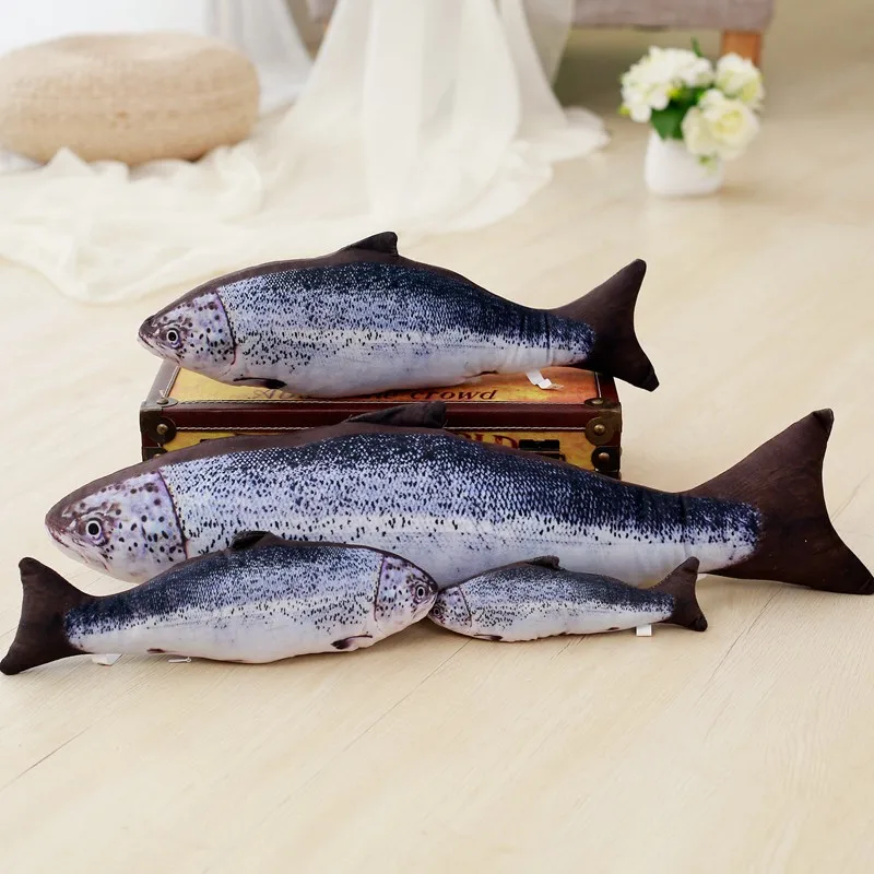 

20cm/30cm/40cm Realistic Simulation Fish Plush Toy Soft Cartoon Animal Mandarin Fish Stuffed Doll Cat Dog Pet Toys Children Gift
