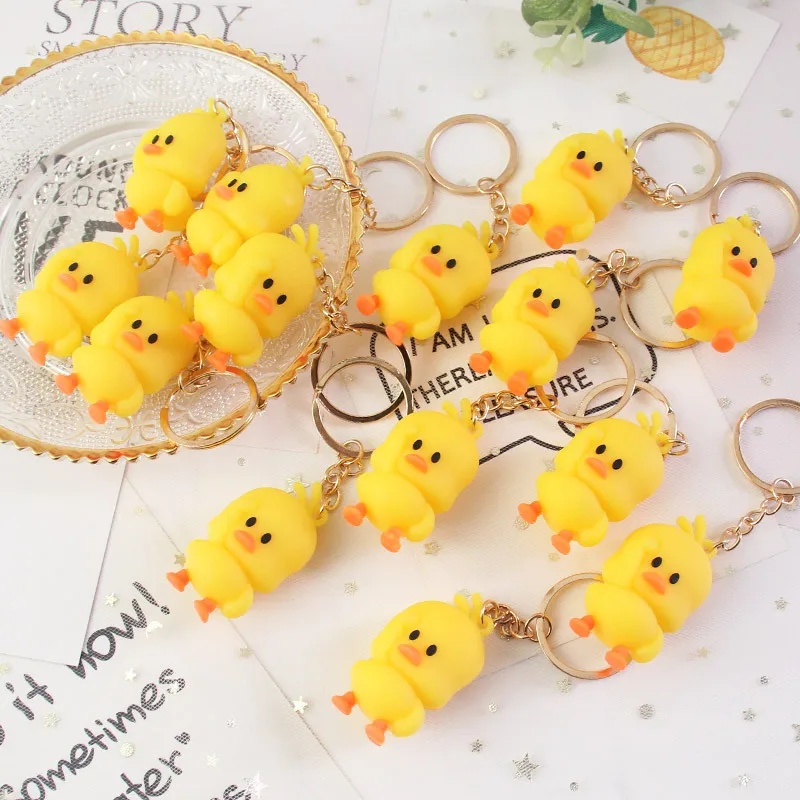 3 шт. креативная Милая Желтая резиновая утка Ducky брелок сумка Подвеска Брелок для