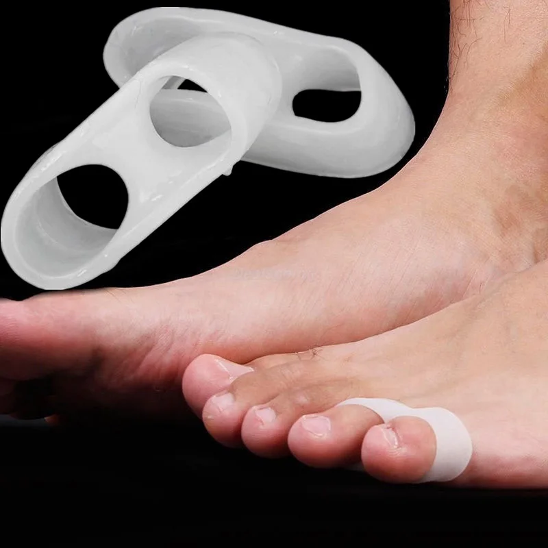 1 пара силиконовые разделители для ног|hallux valgus|silicone gel toegel toe |