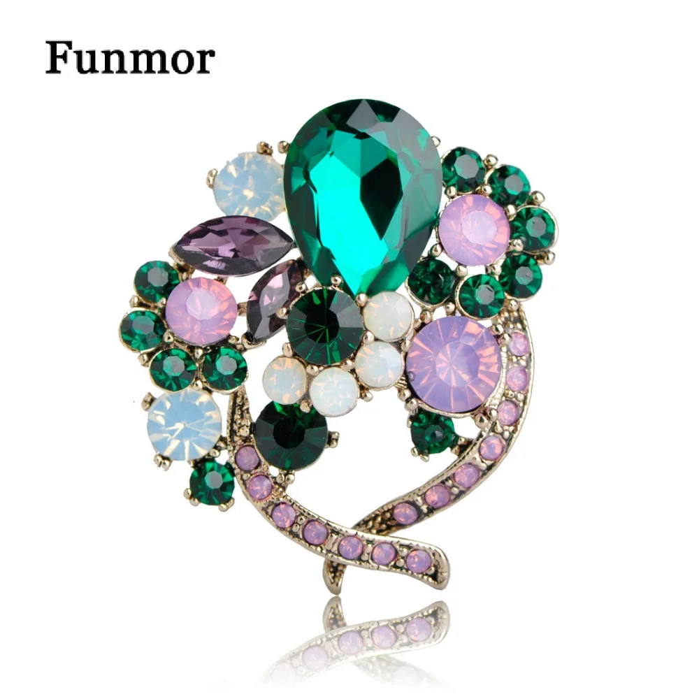 Funmor винтажные женские броши с цветами турецкие булавки ювелирные изделия