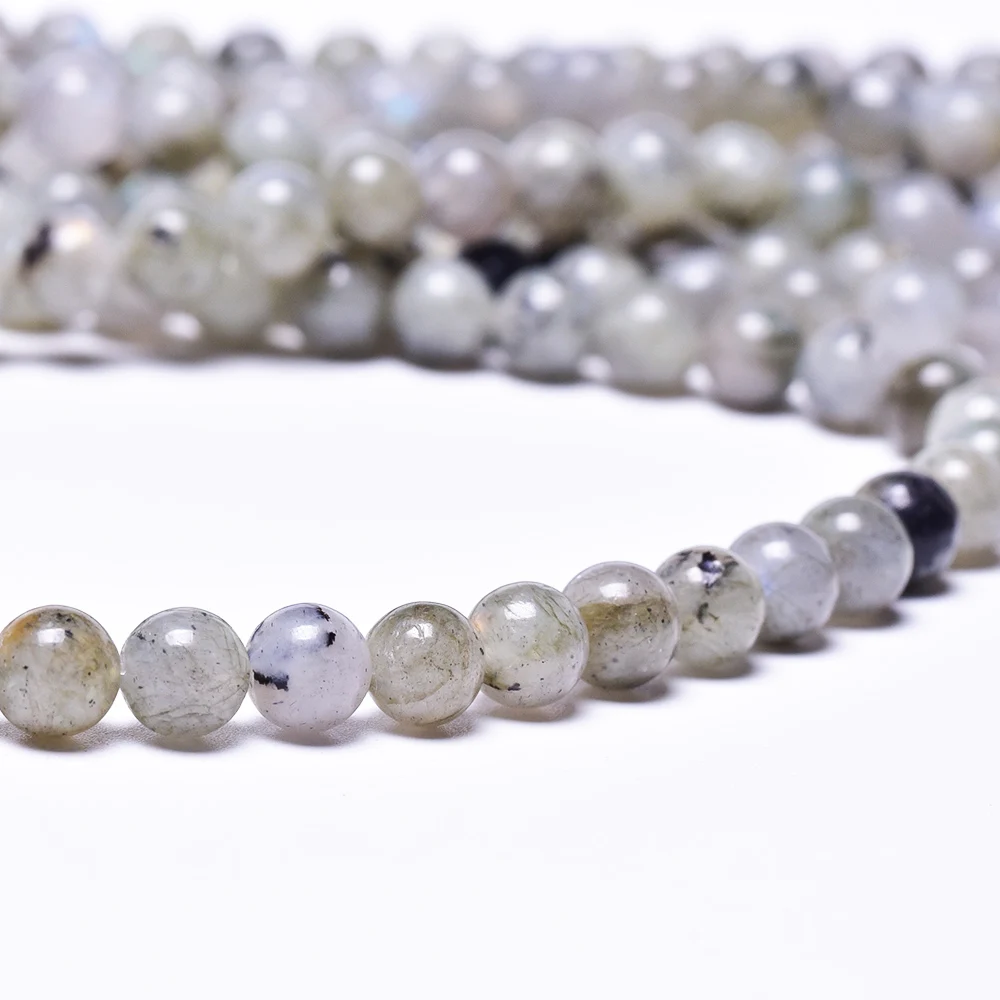 Natural Flash Stone Round Spacer Beads 38cm a Strand 6mm 8mm 10mm Pick Size For Jewelry Making DIY Bracelet | Украшения и
