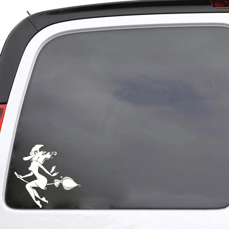 YJZT 14*13 5 см Летающая сексуальная ведьма девушка модная крутая Стильная