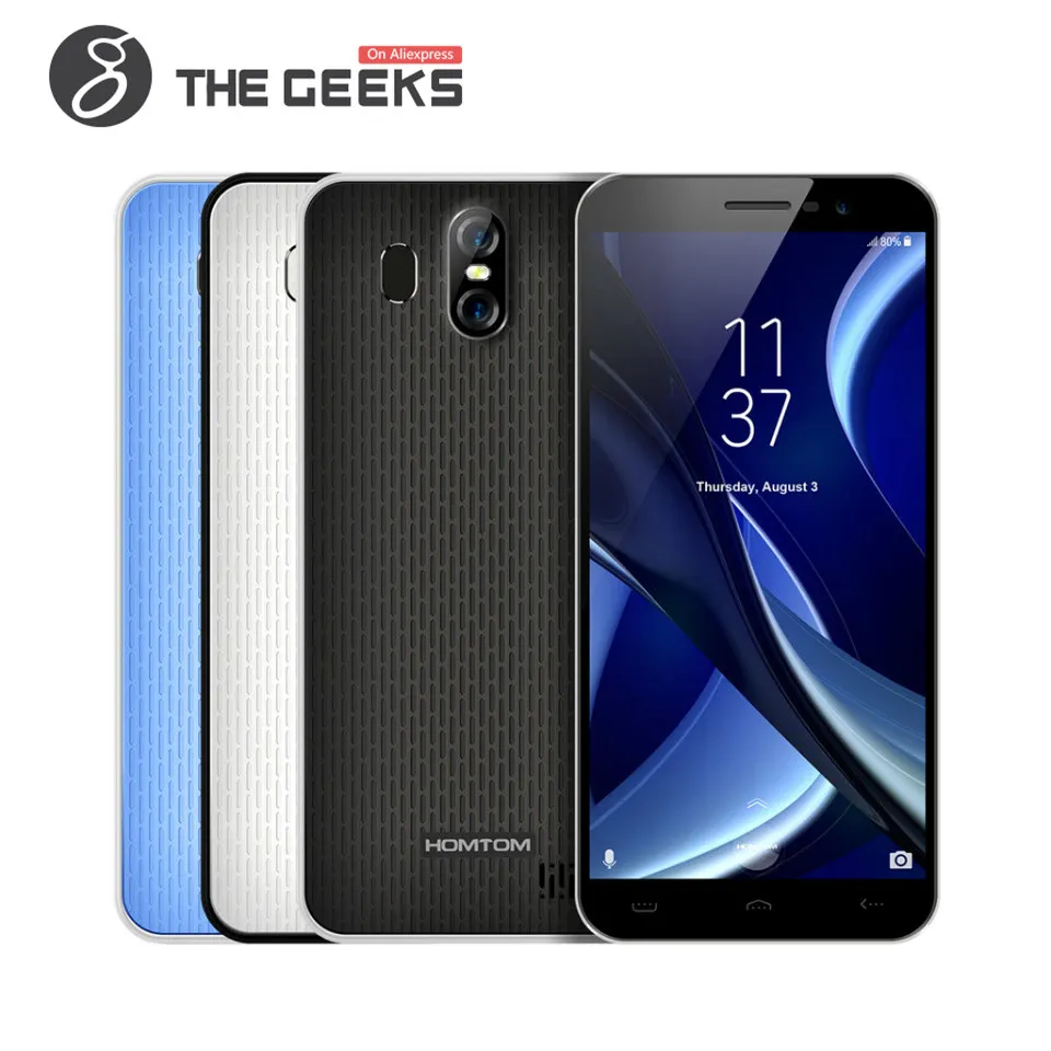 HOMTOM S16 2G RAM 16G ROM 5 дюймов HD мобильный телефон MTK6580 4 ядра MT6580 3G WCDMA смартфон с