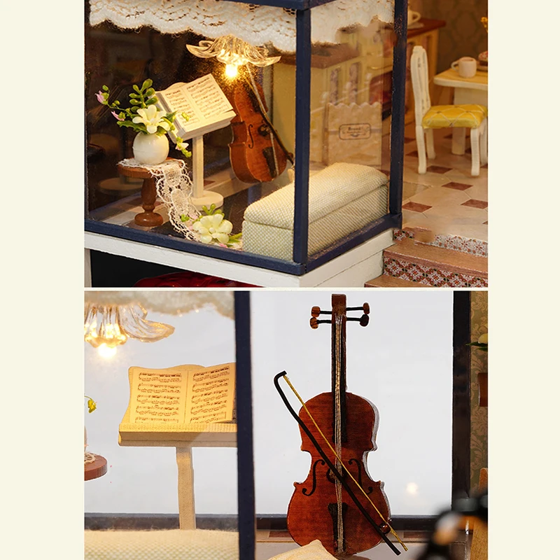 Mylb Новый DIY Сиэтл вилла модель творческий кукольный домик игрушки миниатюрная