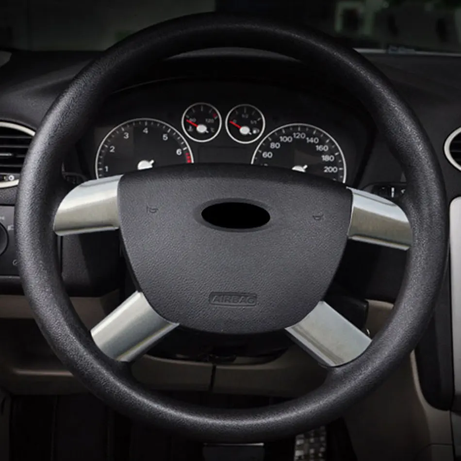 Декоративная накладка на руль из нержавеющей стали Jameo Auto 4 шт./компл. наклейки для