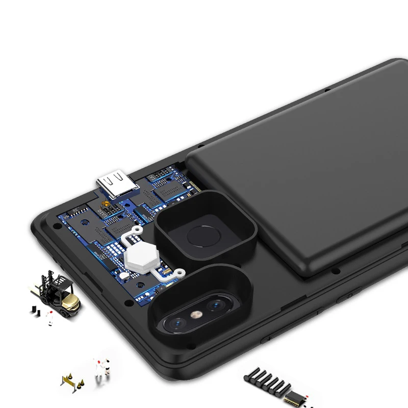 Для Xiaomi mi 8 Батарея Зарядное устройство случае Внешний Smart Капа чехол Чехол для
