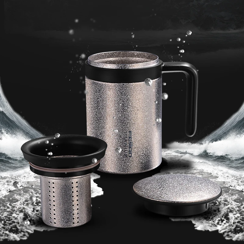Титановый термос Feijian чашка для чая Термокружка кофе автомобильная бутылка с