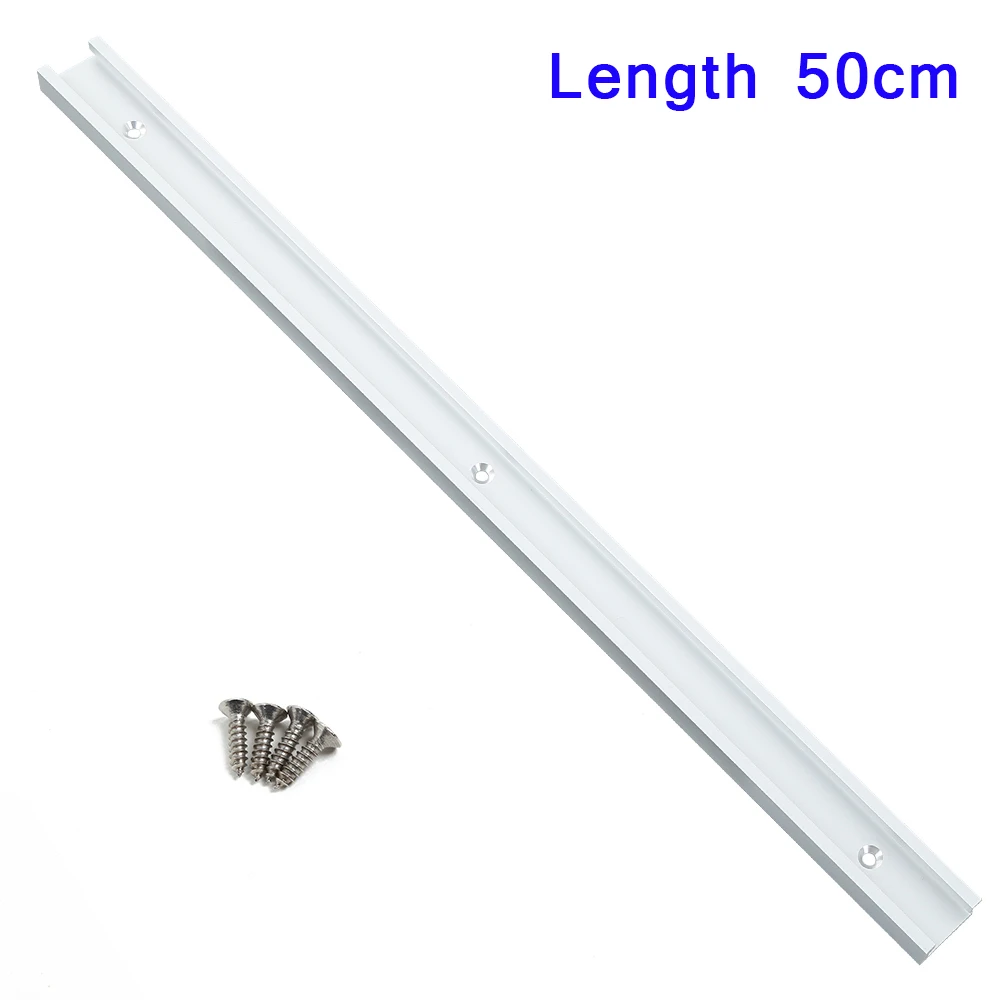 50 cm NE 0,3/0,5/0,6/0,8/1 м направляющая для резки калибровочный стержень Деревообработка т-трек t-слот рамка из алюминиевого сплава Выдвижной Стол пила - Цвет: 50 cm