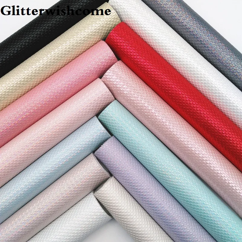 Glitterwishcome 21X29 см A4 Размер Vinilo Textil, Vinil Para Lazos, блестящий винил, тонкая блестящая ткань для бантов, GM154A