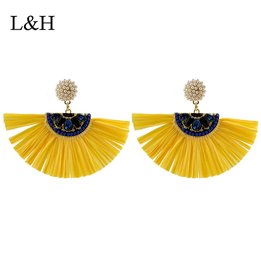L &amp H 2018 новые женские Серьги Подвески с кисточками эффектные геометрические