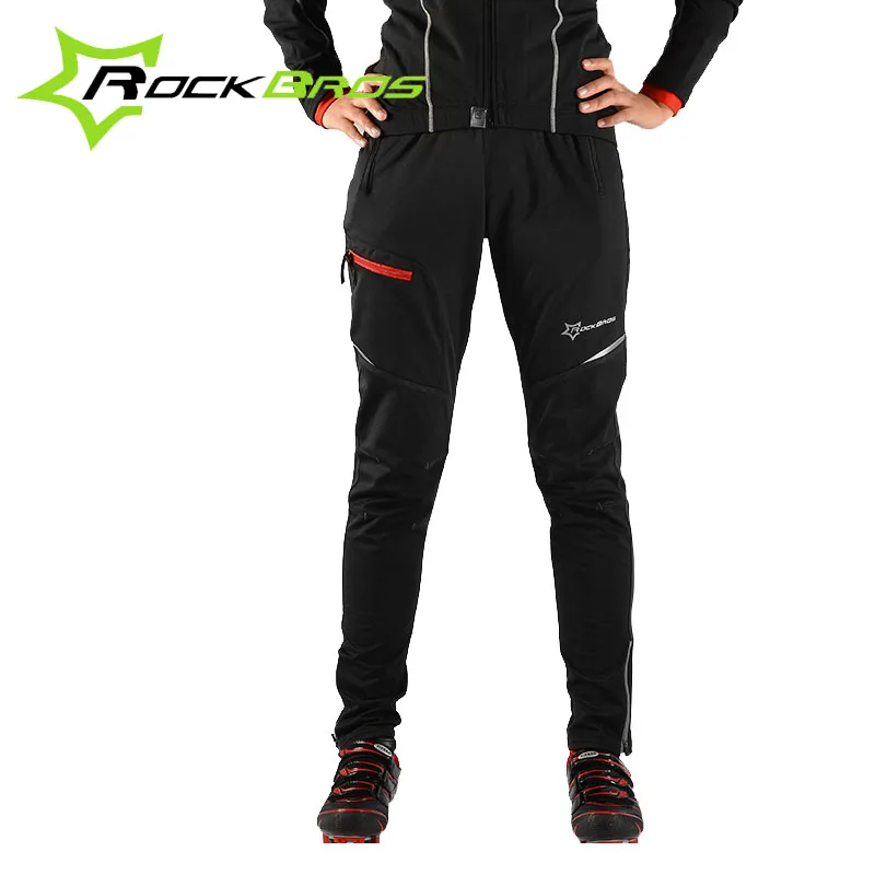 RockBros мужские зимние теплые штаны для велоспорта флисовые Mtb Горные горного