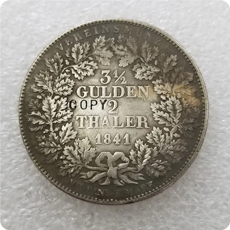 1841 German states 2 Thaler 3-1/2 Gulden - Ludwig I Copy Coin | Дом и сад
