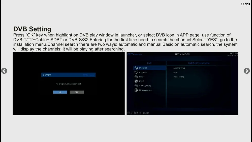 GTT-2 Android 6,0 Amlogic S905D Smart tv BOX+ DVB-T/T2/C 2 ГБ 8 ГБ с управлением 2,4 ГГц Wifi H.265 4K медиаплеер телеприставка IP tv