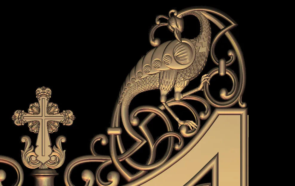 Рельефная дверь 3D cnc резьба engraing модель в STL M176| |