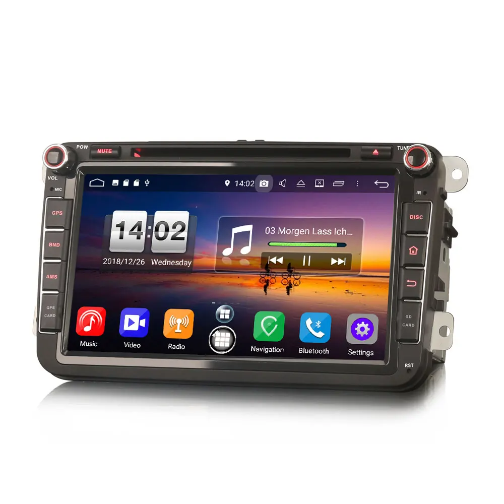 Автомобильный DVD мультимедийный GPS радиоприемник 8 дюймов Android 1 для Skoda Roomster 2003 2015