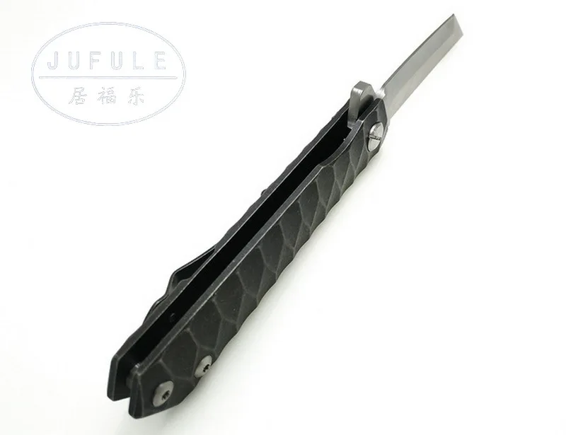 Стальная ручка JUFULE Qwaiken шариковый подшипник складной тактический клинок vg10 для