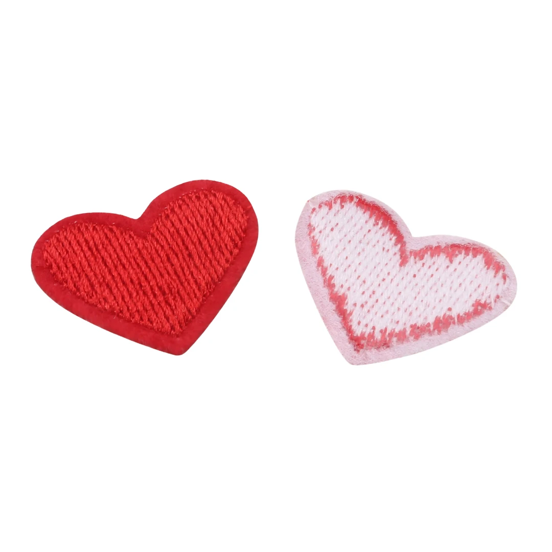 Mayitr 10 шт. Love Red Heart железная нашивка для шитья вышитая аппликация наклейки одежды