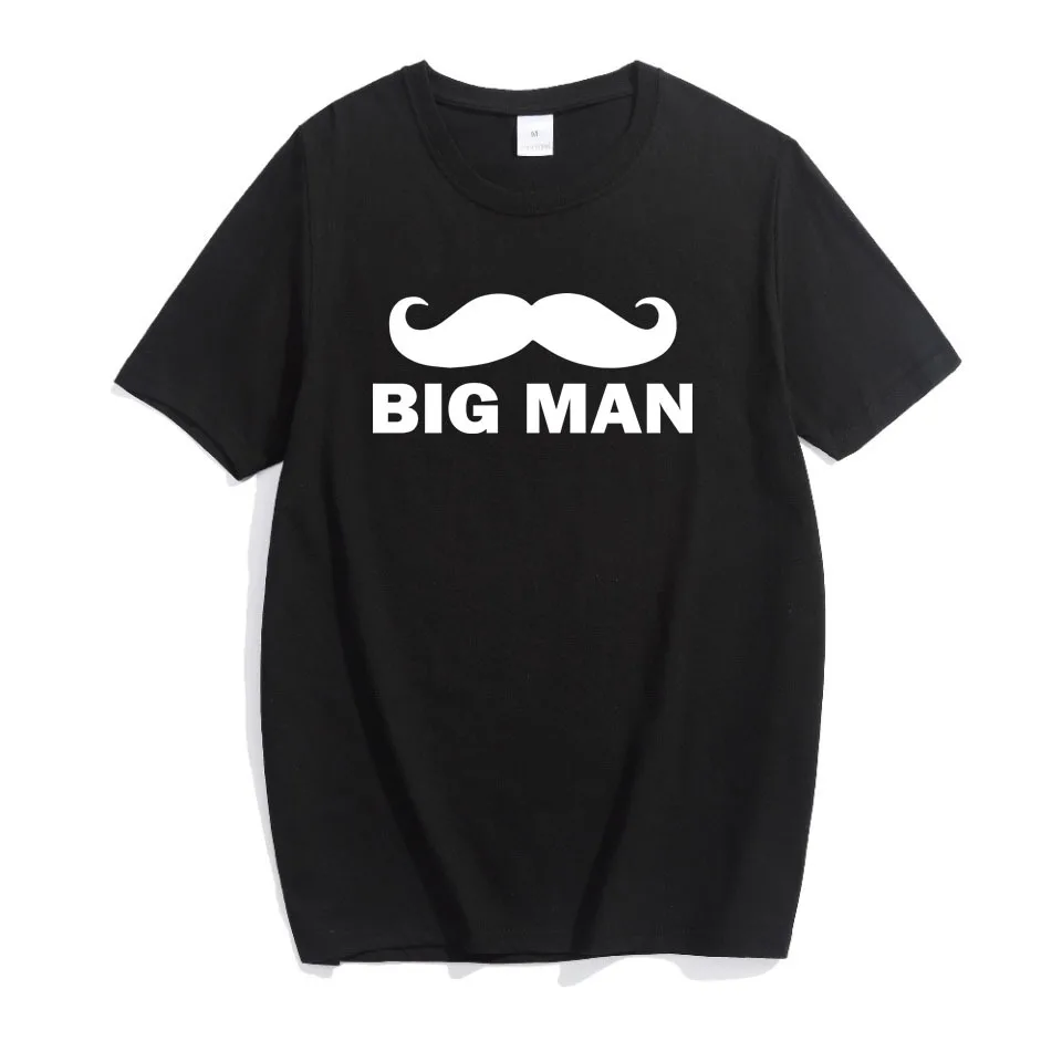 Рубашка с принтом для отца сына большого мужчины маленького ребенка и похожа на