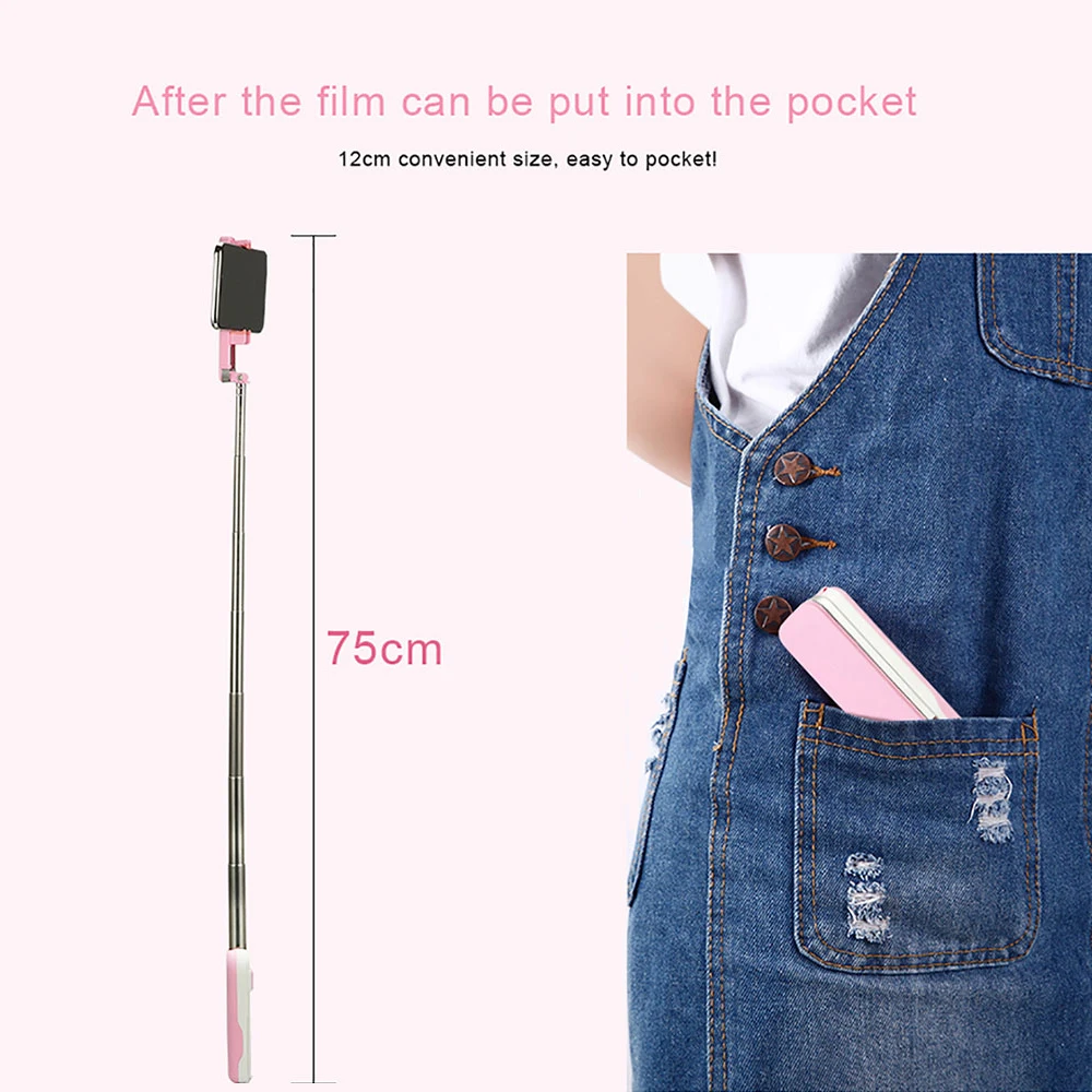 Портативная мини-палка для селфи с кнопкой дистанционного управления Мобильная