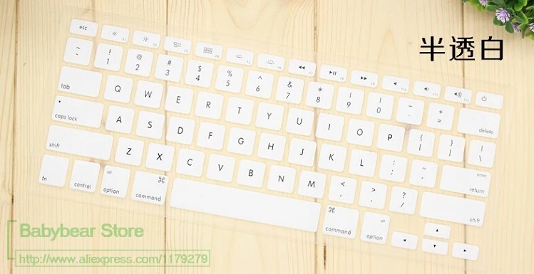white Настольный ПК аксессуар для Apple Bluetooth беспроводной keybord MC184CH A1314 IMAC G6 IMC клавиатура протектор США английская версия - Цвет: white