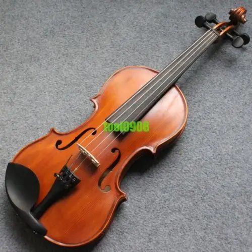 Школьная скрипка полноразмерная 4/4 с черным подолом + чехол для скрипки и набор